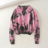 Loose Tie-dye Sweater Coat