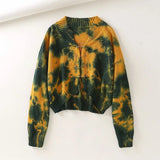 Loose Tie-dye Sweater Coat