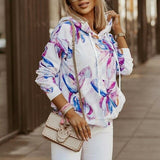 Print Hooded Winter  Long Sleeve Sweatshirt Loose Streetwears