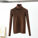 chic Autumn winter thick Sweater Pullovers Women Long Sleeve casual