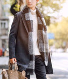 Mens Slim Fit Mid Length Overcoat