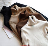 chic Autumn winter thick Sweater Pullovers Women Long Sleeve casual