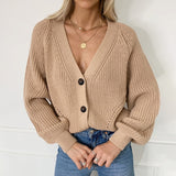 Casual Women Knitted Cardigans Sweater Fashion Oversize Top 2020